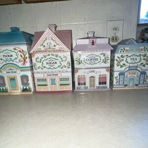 RARE VINTAGE LENOX Canister Set - Multicolor
